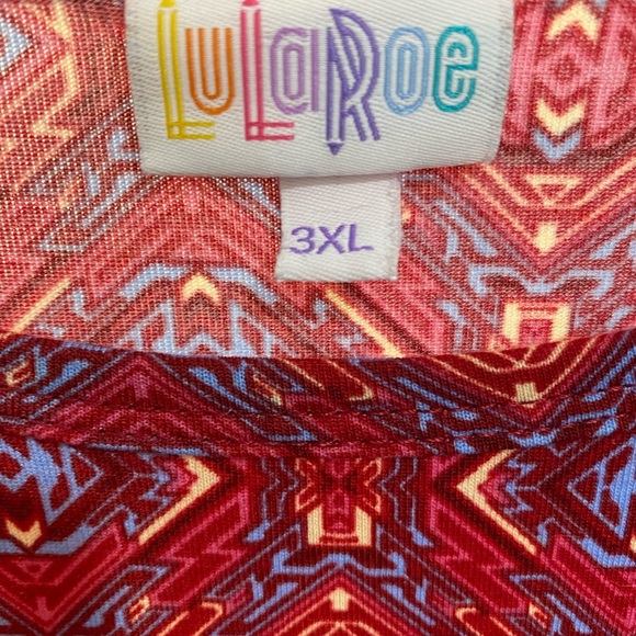 LuLaRoe Geometric Maxi Dress size 3X - Picture 4 of 6